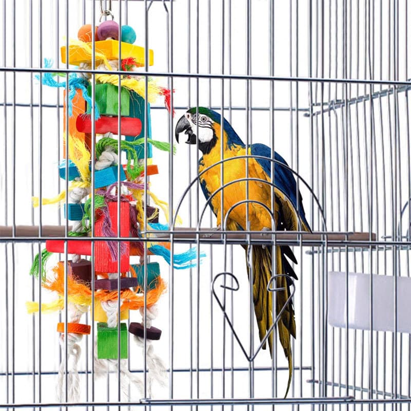 Wooden Chew Toy for Medium and Large Parrots